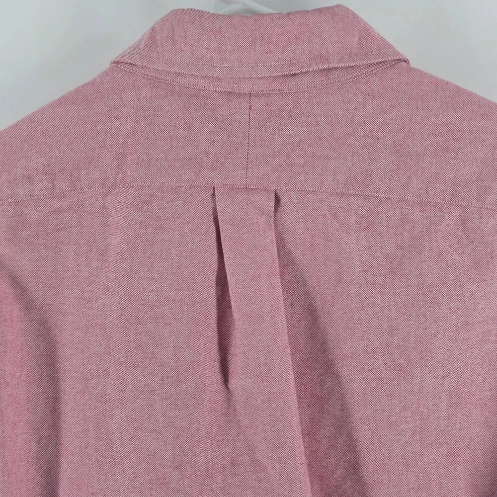 Polo Ralph Lauren Button Down Mens Medium Red Varsity Chenille Patch